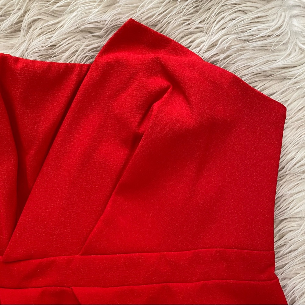 City Chic Strapless Red Dress - Picture 5 of 11